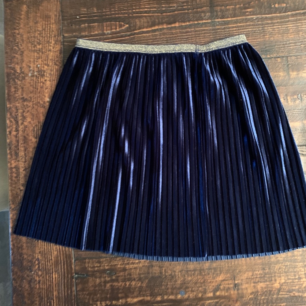 Girls/Tween/ Teen Blue Velvet Skirt